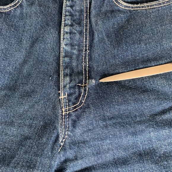 Vintage 70's Vidal Sasson High Rise Tapered Denim Retro Mom Jeans - Picture 16 of 16